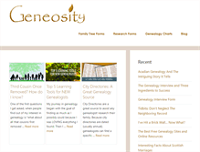 Tablet Screenshot of geneosity.com